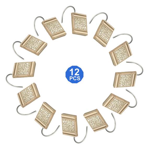 Popular Bath Champagner Sinatra, Harz, Shower Hooks, 12