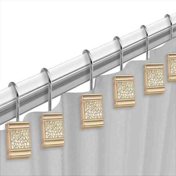 Popular Bath Champagner Sinatra, Harz, Shower Hooks, 12