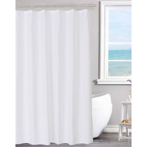 N&Y HOME Duschvorhang aus Stoff mit Magneten, Hotelqualität, maschinenwaschbar, 178 x 183 cm, für Badezimmer