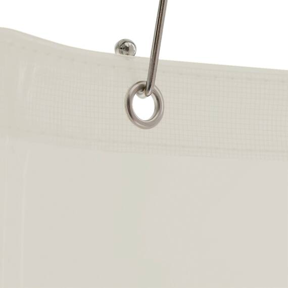 MAYTEX Duschvorhang, Vinyl, Beige, 0,3 cm B x 182,9 cm L (1 Stück)
