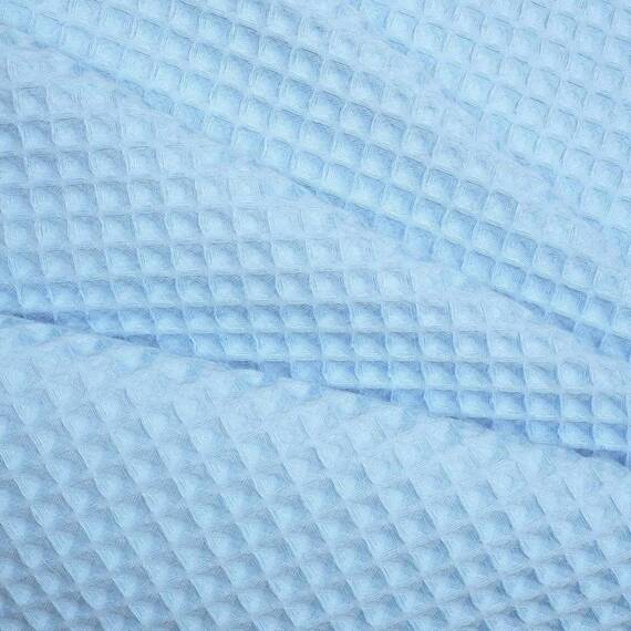 River Dream Duschvorhang-Set, Baumwollmischgewebe, Waffelgewebe, mit Snap-in-Ersatzfutter, 180,3 x 188 cm, Himmelblau