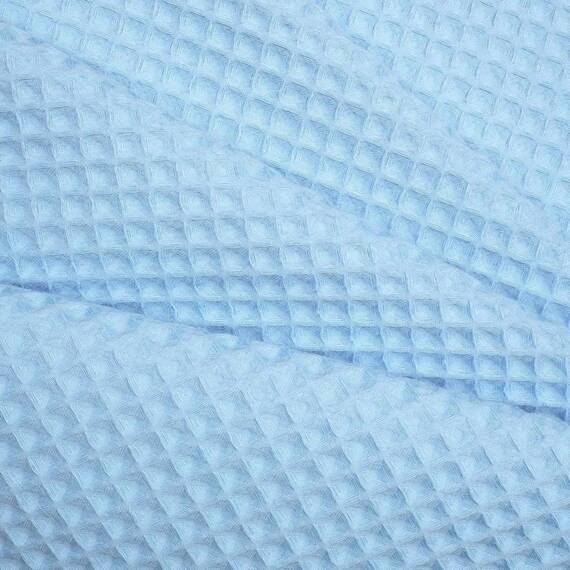 River Dream Duschvorhang-Set, Baumwollmischgewebe, Waffelgewebe, mit Snap-in-Ersatzfutter, 180,3 x 218,4 cm, Himmelblau