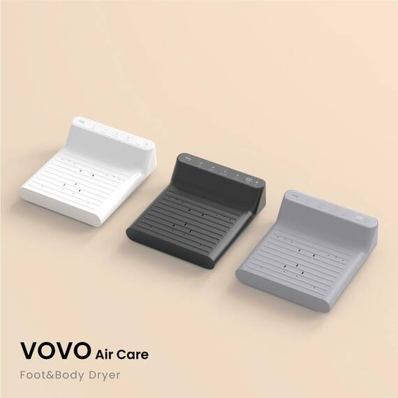 VOVO STYLEMENT BD-7700W Body & Foot Dryer, Made in Korea, Temperature & Wind Volume Controlled Dryer with Intuitive Display, Waterproof hygienic Scaffolding