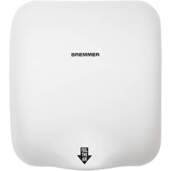 Bremmer Generic Turbo Handtrockner with Hohe Geschwindigkeit, Niedrigenergie, Umweltfreundlich, Elektrischer Trockner. Elektrische Handtrockner für Toiletten Gewerbe weiß
