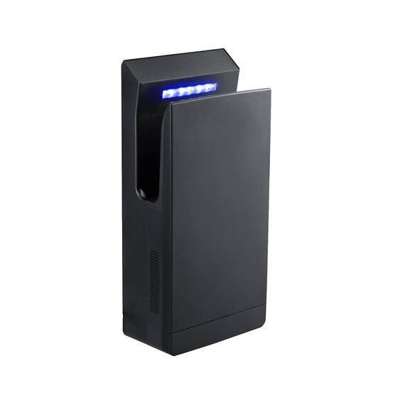QL Händetrockner Elektrisch mit UVC-Sterilisation und HEPA-Filter,1350w,Anionen-Funktion,für Gewerbliche Toiletten,Mattschwarz