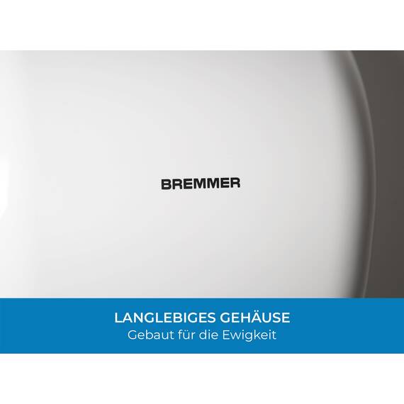 Bremmer Generic Turbo Handtrockner with Hohe Geschwindigkeit, Niedrigenergie, Umweltfreundlich, Elektrischer Trockner. Elektrische Handtrockner für Toiletten Gewerbe weiß