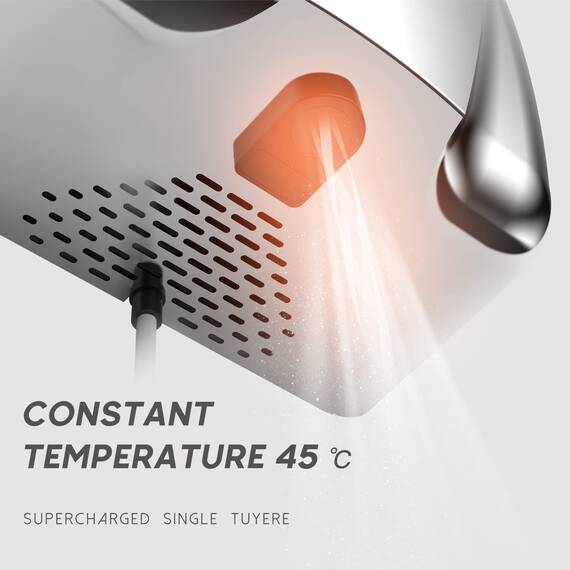 PLUSSEN Händetrockner für Gewerbe elektrischer Sensor Stilvolles Design Edelstahl-Finish schnelle Trocknung 7-10 Sekunden 1650-1800W