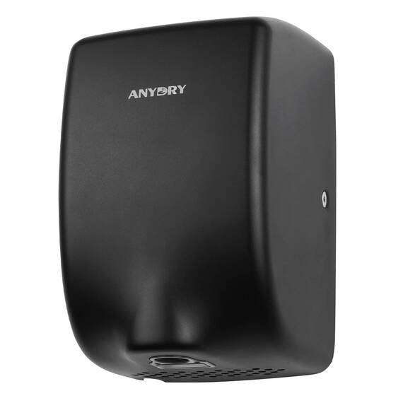 anydry 2803Y Mini-Händetrockner, Hochgeschwindigkeits-Luftstrom 1350W, Edelstahl-Mattlack-Oberfläche, platzsparend für Gewerbe & Privathaushalte