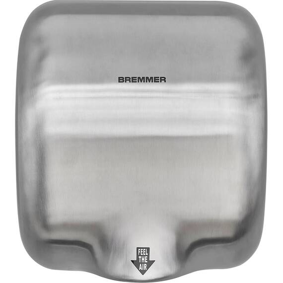 Bremmer Generic Turbo Handtrockner with Hohe Geschwindigkeit, Niedrigenergie, Umweltfreundlich, Elektrischer Trockner. Elektrische Handtrockner für Toiletten Gewerbe Gebürsteter Stahl