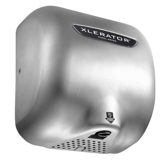 xlerator xl-sb Automatische Aufputz Händetrockner mit Edelstahl gebürstet, 12–11/40,6 cm Höhe x 11–3/10,2 cm Breite x 6–11/40,6 cm Tiefe, Edelstahl gebürstet, 1