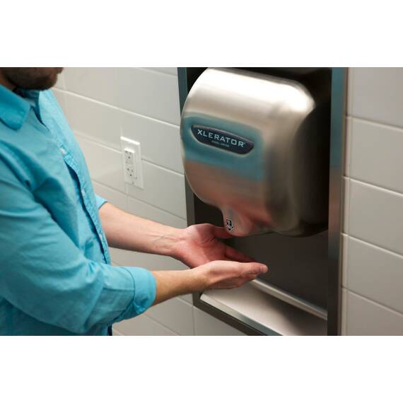 xlerator xl-sb Automatische Aufputz Händetrockner mit Edelstahl gebürstet, 12–11/40,6 cm Höhe x 11–3/10,2 cm Breite x 6–11/40,6 cm Tiefe, Edelstahl gebürstet, 1