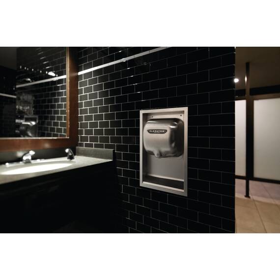 xlerator xl-sb Automatische Aufputz Händetrockner mit Edelstahl gebürstet, 12–11/40,6 cm Höhe x 11–3/10,2 cm Breite x 6–11/40,6 cm Tiefe, Edelstahl gebürstet, 1