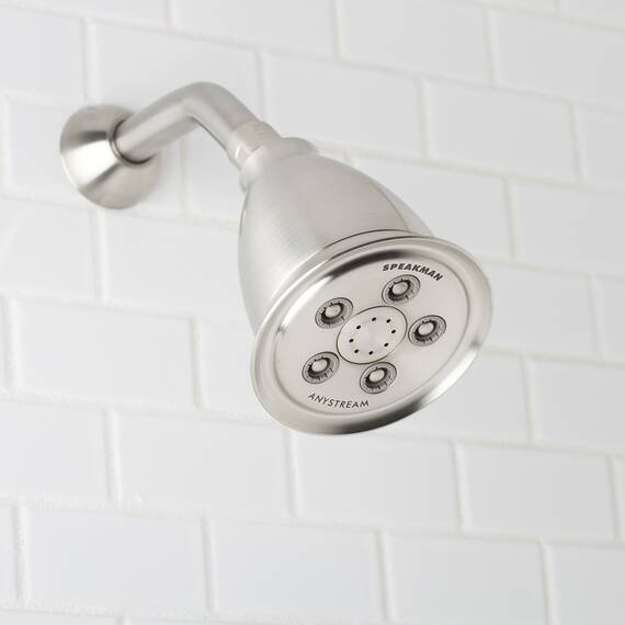 Speakman, S-2005-HB-BN-E2 Hotel Anystream Multifunktions-Duschkopf, 2,0 GPM, gebürstetes Nickel, verstellbar