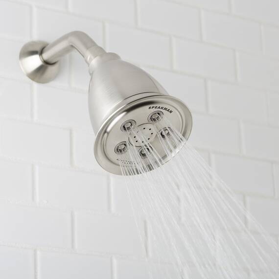 Speakman, S-2005-HB-BN-E2 Hotel Anystream Multifunktions-Duschkopf, 2,0 GPM, gebürstetes Nickel, verstellbar