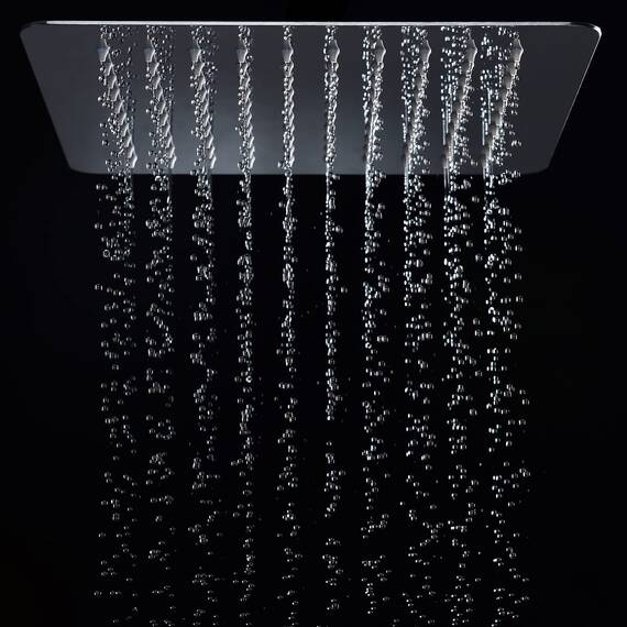 8 Zoll(20x20cm) Regendusche Duschkopf Edelstahl AISI304 Regenbrause Anti-Kalk-Düsen Duschkopf Regenduschkopf Quadratisch
