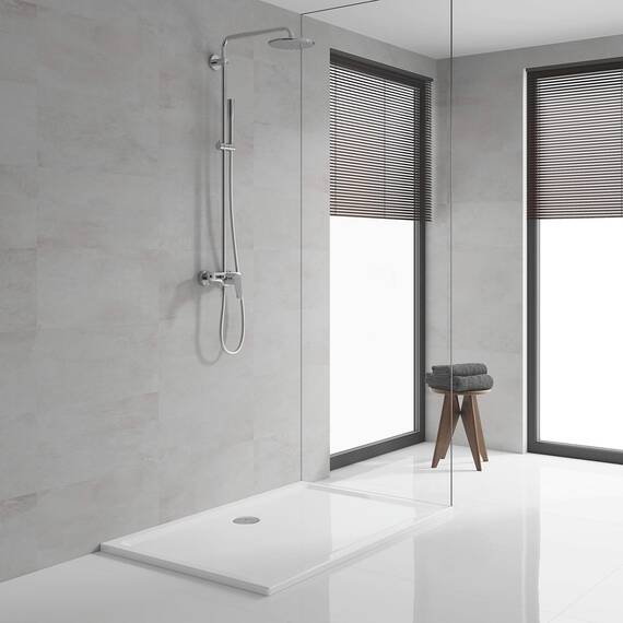 GROHE Euphoria XXL Eurodisc Cosmopolitan 210 - Duschsystem mit Einhandmischer (inkl. Handbrause Euphoria Cosmopolitan, höhenverstellbar, Antikalk- System, langlebig),chrom, 23058003