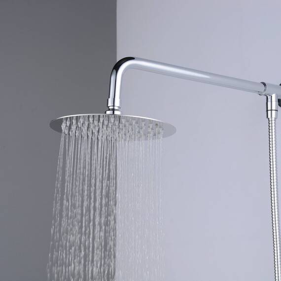Hiendure® 30cm Runde Luxus Regendusche Einbauduschköpfe Edelstahl Duschkopf aus Edelstahl Spiegeleffekt Hochglänzend