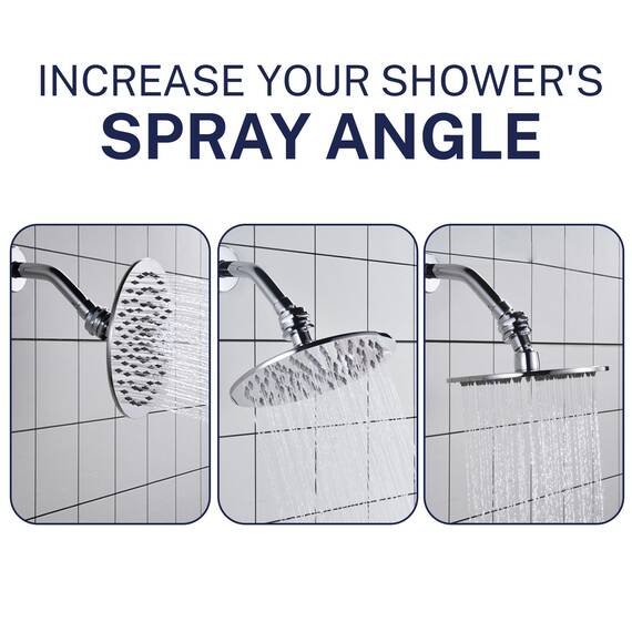 HammerHead Showers Massiver Metall-Duschkopf-Drehkugel-Adapter, ölgeriebene Bronze, verstellbare Schwenkkugel zum Einstellen des Duschkopfwinkels, Universalverbindungsgelenk für feste Handbrausen