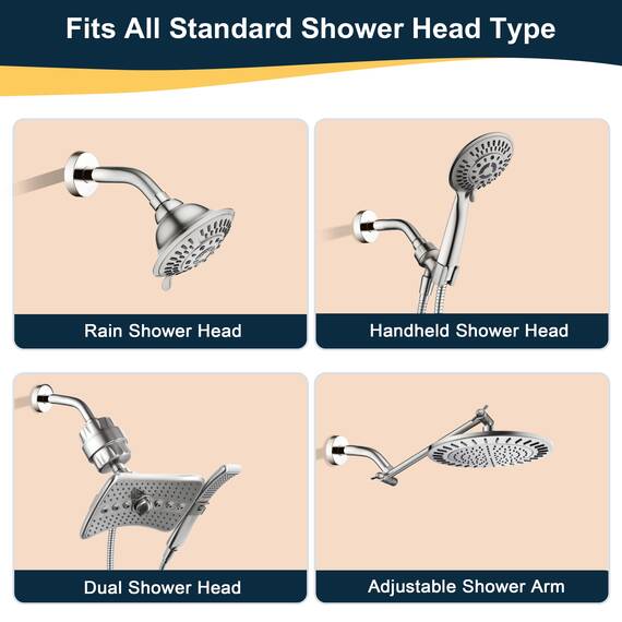 BRIGHT SHOWERS Duscharm mit Flansch 6 Zoll Messing Duschrohr Arm Bad Regendusche Arm Verlängerung für Wandmontage Gebürstetes Nickel