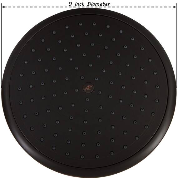 Wasserfall-Duschkopf – 22,9 cm großer Überkopf-Regendusche – hoher Durchfluss am besten mit Verlängerungsarm Oil-Rubbed Bronze
