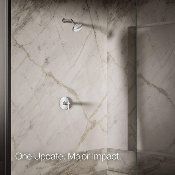 Kohler K-10282-Ak-Cp Forte Duschkopf mit 1 Funktion, Chrom poliert