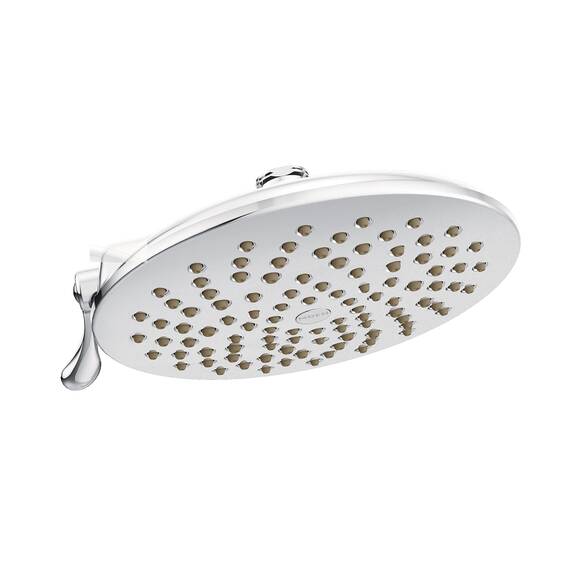 Moen Velocity S6320 Regendusche mit zwei Funktionen, 20,3 cm, mit Tauchtechnik für eine Hochdruckspülung, verchromt