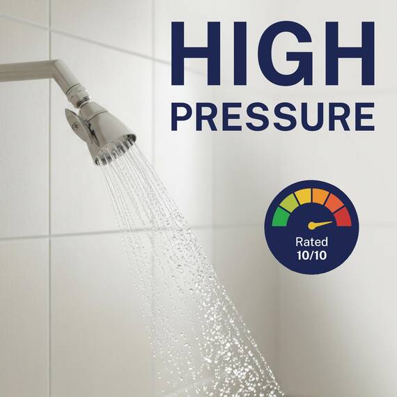 HammerHead Showers Massives Metall, 5,1 cm, Hochdruck-Duschköpfe, gebürstetes Nickel, 2,5 GPM Duschköpfe, Hochdruck, Duschkopf mit verstellbarem Sprühmuster, fester Duschkopf