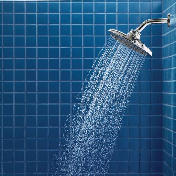 Moen Velocity S6320 Regendusche mit zwei Funktionen, 20,3 cm, mit Tauchtechnik für eine Hochdruckspülung, verchromt
