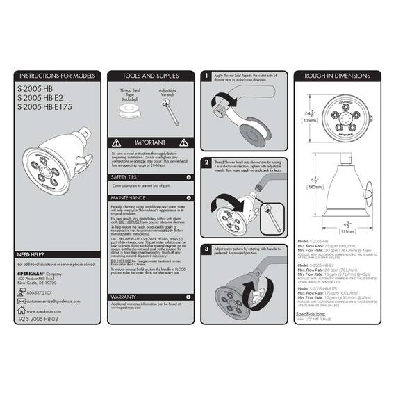 Speakman S-2005-HB-E175