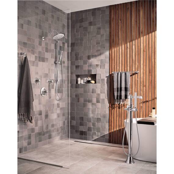 Moen Velocity S6320 Regendusche mit zwei Funktionen, 20,3 cm, mit Tauchtechnik für eine Hochdruckspülung, verchromt