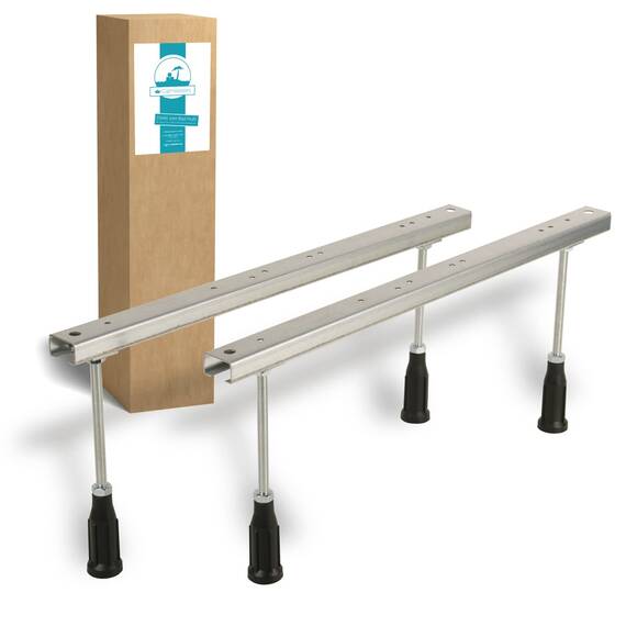 Calmwaters® Wannenfuß Universal für Acrylbadewannen, 4 höhenverstellbare Standfüße aus verzinktem Stahl, 175-230 mm, Wannenfüße für Acrylwannen, 03SL3486