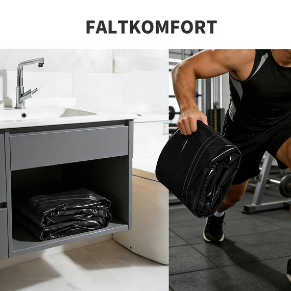 Nevife Aufblasbare Badewanne für Damen und Herren – Geräumig & tief zum Entspannen – Faltbare Spa-Wanne mit Handpumpe – Für Zuhause, Terrasse & Mietwohnungen – Dunkelgrau 160x90cm