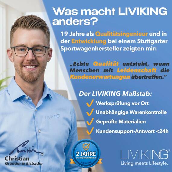 LIVIKING® Eisbad + Faltbare Badewanne Erwachsene [120 cm - 2in1 KOMFORT KOMPLETTSET] Eisbaden Tonne, Mobile Badewanne Outdoor & Eistonne – Jetzt Eintauchen! (Klassisch, Sand Beige)