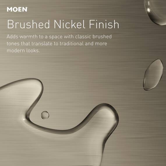 Moen Velocity S6320BN Regenduschkopf, 20,3 cm Durchmesser, gebürstetes Nickel