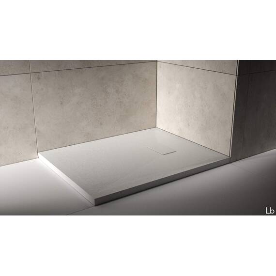Duschwanne 70x170x2.6 Weiss in Schieferoptik 2,6 cm Höhe aus thermogeformtem Acrylharz