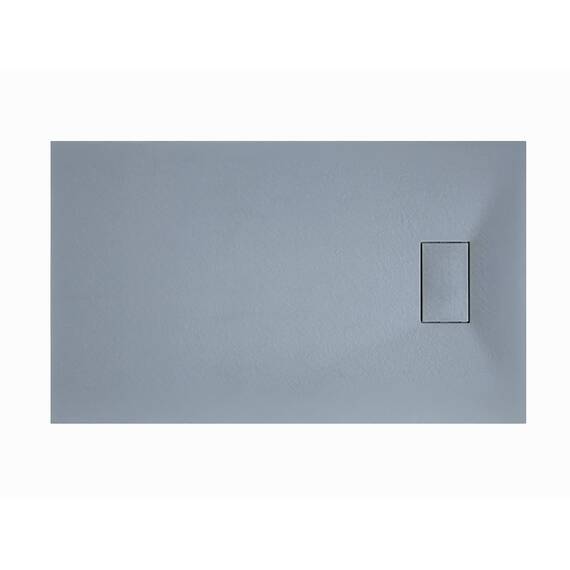 Duschwanne 70x90x2.6 Zementgrau in Schieferoptik 2,6 cm Höhe aus thermogeformtem Acrylharz