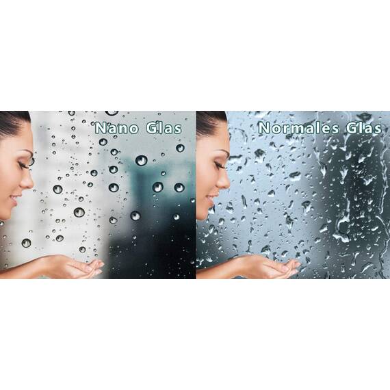 IMPTS 100x140cm Duschwand für Badewanne 2 TLG. Faltwand Duschtrennwand mit Milchglas Streifen Badewannenaufsatz Duschabtrennung 6mm ESG-Sicherheitsglas teilsatiniert, inkl. Nanobeschichtung