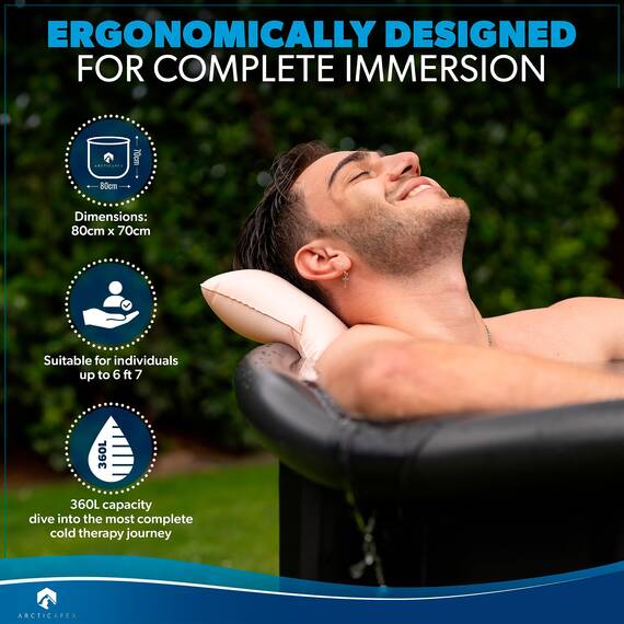 ArcticApex Eisbad - Ultimative Erholungs- & Wellnesslösung mit erstklassiger Cold Plunge Erfahrung, Eistonne, Eisbaden