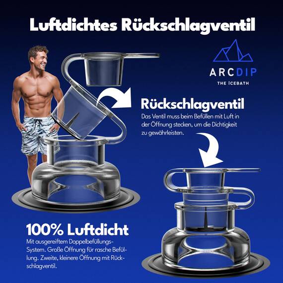 poolomio® Eisbad Premium Eistonne Ø 80cm für Zuhause und Outdoor | 350 L Eisfass Tonne für Eisbaden und Kältetherapie | Set mit Isolierabdeckung, Thermometer und Tragetasche