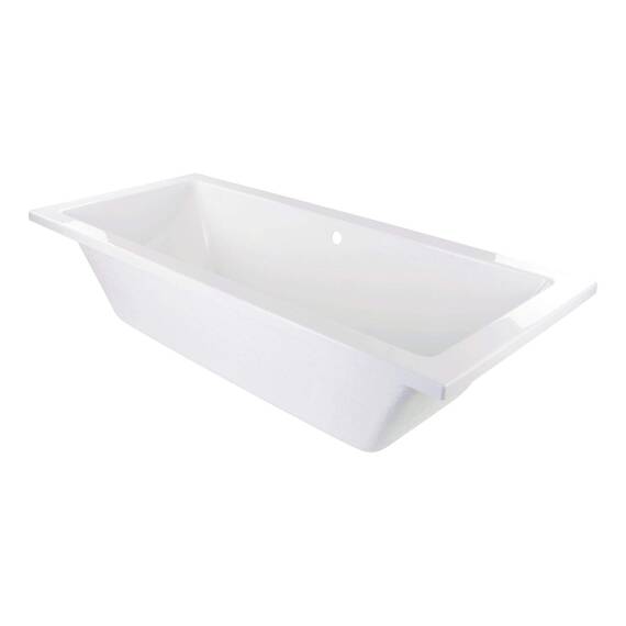 Calmwaters® Acryl Premium Badewanne Komplettset 200x90 cm - Made in EU - mit Wannenträger & Ablaufgarnitur - Duo-Badewanne 2 Personen
