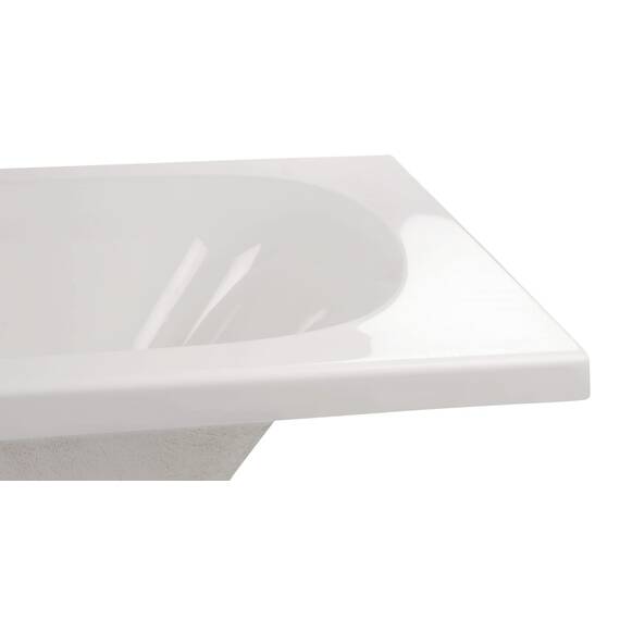 Calmwaters® Badewanne Komplettset 180x80 cm mit Wannenträger & Ablaufgarnitur, Set Acryl-Badewanne rechteckig, Original Rechteckbadewanne 180 x 80 cm, Weiß