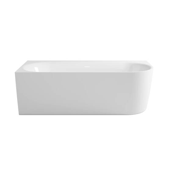 Calmwaters® Vorwand-Badewanne 180x80 cm Komplettset Seamless Comfort, fugenloses Design, vormontiert mit Schürze & Ablaufgarnitur, rechte Ausführung, Made in EU, Acryl, 02SL6222