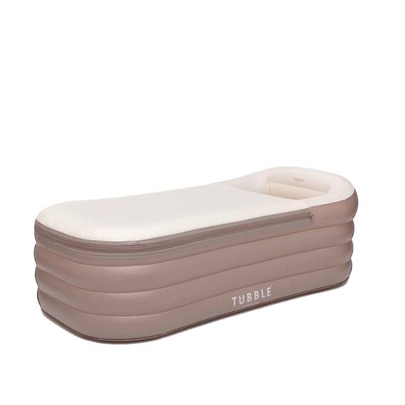 Tubble® Compact Badewanne Aufblasbar Ambient Taupe 200 Liter - Kleine Faltbare Badewanne für Erwachsene bis 170 cm, Aufbau in 1min, Für Indoor und Outdoor, Home Spa & Eisbad