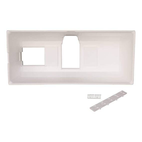 Calmwaters® Badewanne Komplettset 170x75 cm Modern Select, Acryl-Badewanne mit Wannenträger und Excenter-Ablaufgarnitur, Körperformbadewanne für Zwei, Rechteckbadewanne 170 x 75, Weiß, 99000157