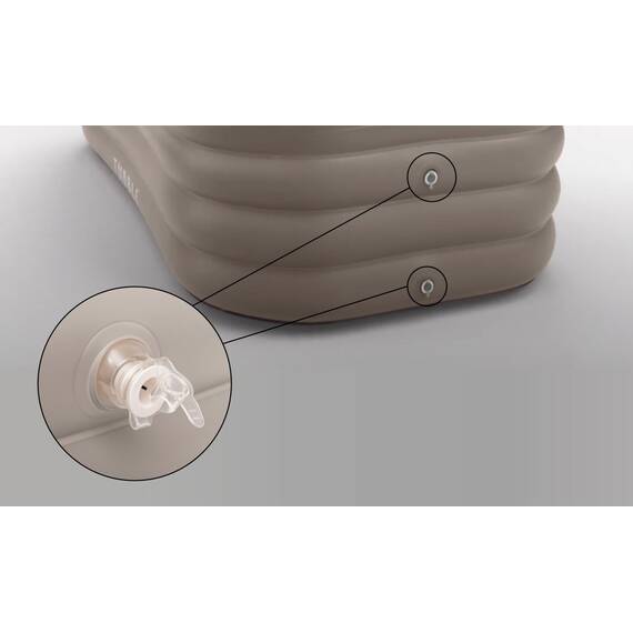 Tubble® Royale Badewanne Aufblasbar Ambiant Taupe 255 Liter - Faltbare Badewanne für Erwachsene bis 188 cm, Aufbau in 1min, Für Indoor und Outdoor, Home Spa & Eisbad
