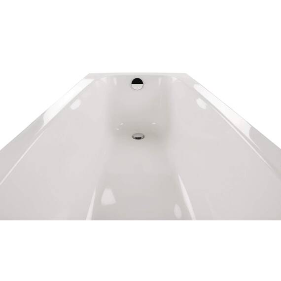 Calmwaters® Premium Badewanne Komplettset 170x75 cm, Made in EU, 3in1 Acryl-Badewanne mit Wannenträger & Ablaufgarnitur, Körperformbadewanne, Rechteckbadewanne, 200 l, Weiß
