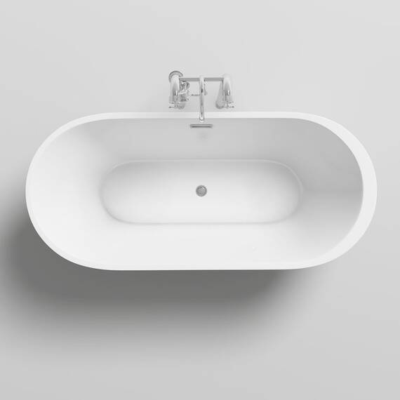 Home Deluxe - freistehende Badewanne - CODO, Weiß - Maße: ca. 170 x 80 x 58 cm - Füllmenge: 204 Liter, inkl. Überlaufschutz, Siphon und Verschluss I Spa, für 2 Personen