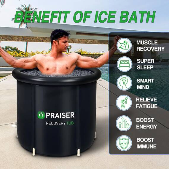 Aufblasbare Eisbadewanne, tragbar, aufblasbar, Eisfass für den Außenbereich, kaltes Tauchwanne, Heim-Eisbad-Therapie zum Verkauf, Eisbad-Tauchbecken für Sportler