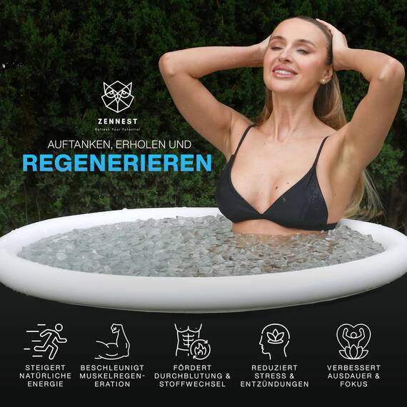 Zennest Eistonne Für Zuhause 75cm – Deutsche Ingenieurskunst, Cold Plunge Eisbaden Tonne Outdoor Mit 6-schicht-isolierung, Aufblasbare Eiswanne & Tragbare Badewanne Für Erwachsene - Ebook