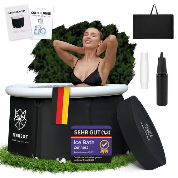 Zennest Eistonne Für Zuhause 75cm – Deutsche Ingenieurskunst, Cold Plunge Eisbaden Tonne Outdoor Mit 6-schicht-isolierung, Aufblasbare Eiswanne & Tragbare Badewanne Für Erwachsene - Ebook